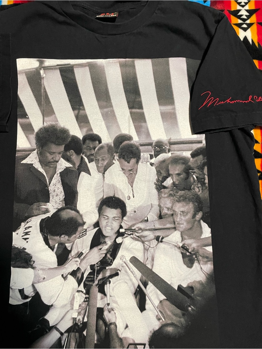 Black Muhammad Ali Graphic Short-Sleeve Tee